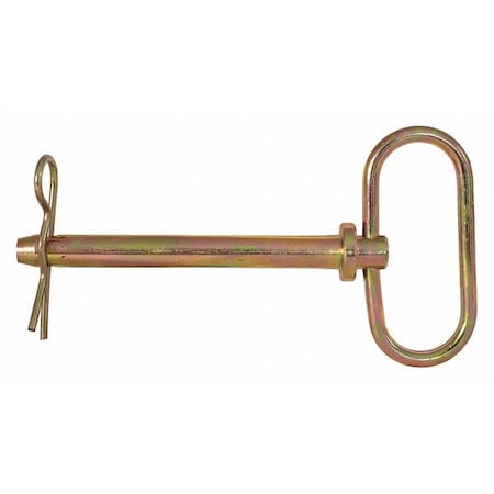 Yellow Zinc Plated Hitch Pins - 5/8 Diameter x 6-1/4 Inch Usable Length MPN:66105