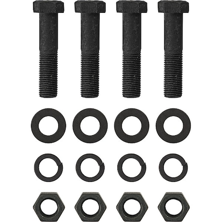 Pintle Combination Hook Mounting Kit - 4 Screws, Nuts, Washers & Safety Chain MPN:8525