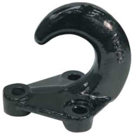 3- Hole Black Powder Coated Drop Forged Bolt-On Heavy-Duty Towing Hook MPN:B076A