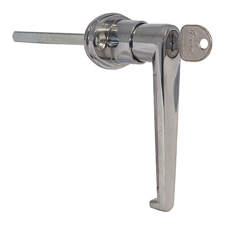 L-Type Locking Door Handle - 3-1/2 Inch Handle Length with CL001 Key MPN:B2394L
