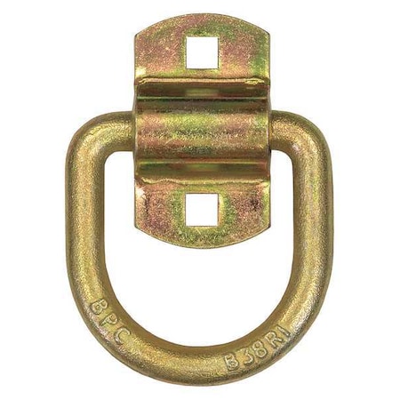 D-RING, 1/2inFORGED, W/2HL BRKT, ZN, SPCL MPN:B38ZWPKGD