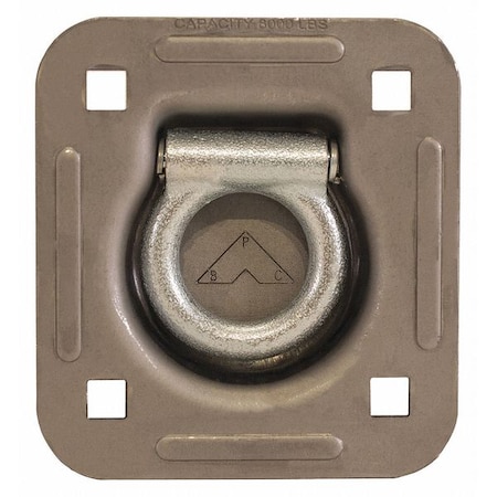 Heavy Duty Recessed Rope Ring Non-Plated Weldable Bracket MPN:B801
