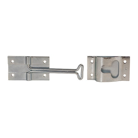 6 Inch Hook & Keeper Door Holder - Zinc Plated MPN:DH5006