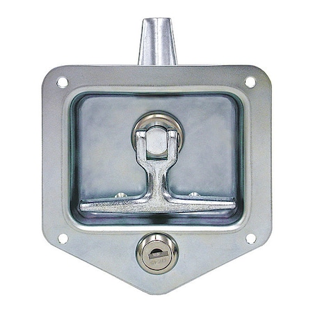 Stainless Steel Flush Mount Single-Point T-Handle Latch Assembly with Mounting Holes MPN:L8815