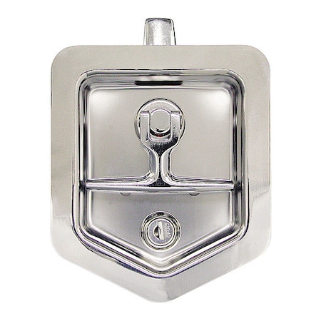 6-Inch Stainless Steel Single- Point T-Handle Latch with key cylinder, gasket and keys MPN:L8816