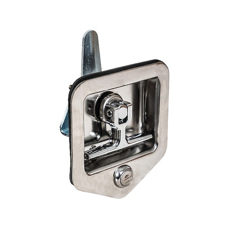Stainless Steel Flush Mount Single-Point T-handle latch assembly with Mounting Studs MPN:L8855