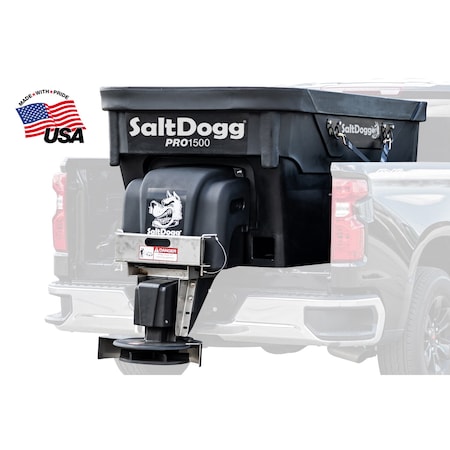 SaltDogg PRO1500 1.5 Cubic Yard Electric Poly Hopper Spreader - Auger MPN:PRO1500