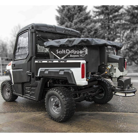 SaltDogg 0.40 Cubic Yard Electric Black Poly Hopper Spreader MPN:SHPE0400
