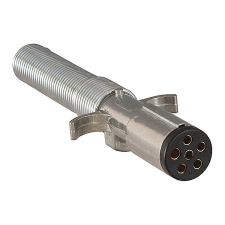 6-Way Die-Cast Metal Trailer Connector with Spring - Trailer Side MPN:TC2061