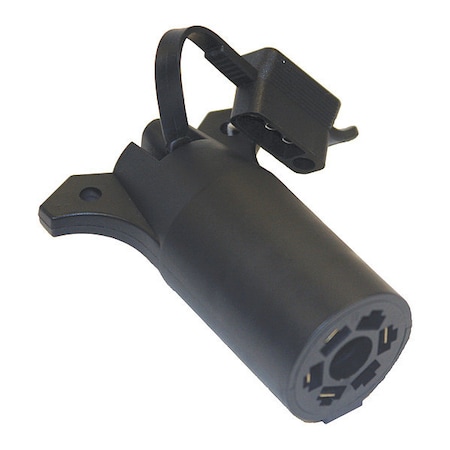 7-Way Flat to 4-Flat Plastic Trailer Connector Adapter with LED Tester MPN:TC2074T