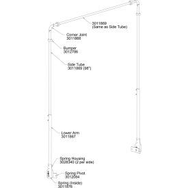 Buyers Aluminum Upper Tarp Arm - 3011869 3011869