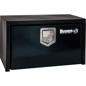 Buyers Steel Underbody Truck Box w/ Stainless Steel Rotary Paddle - Black 18x18x36 - 1702105 1702105