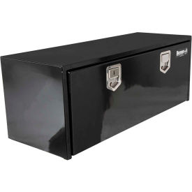 Buyers Steel Underbody Truck Box w/ Stainless Steel Rotary Paddle - Black 18x18x60 - 1702115 1702115