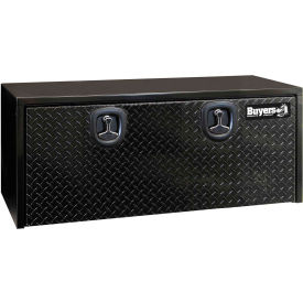 Buyers Steel Underbody Truck Box W/ Diamond Tread Aluminum Door - Black 18x18x48 - 1702510 1702510
