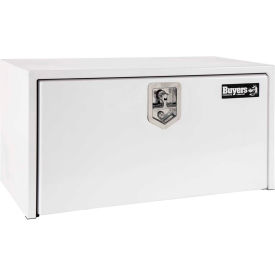 Buyers Steel Underbody Truck Box w/ Stainless Steel T-Handle - White 24x24x30 - 1704403 1704403