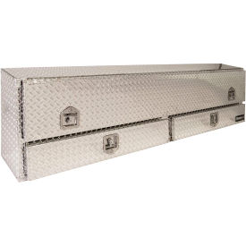 Buyers Contractor Aluminum Topside Truck Box w/ T-Handle & Drawers - 21x13-1/2x72 - 1705641 1705641