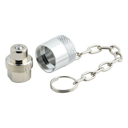 Hydraulic Quick Connect Hose Coupling, Steel Body, Thread-to-Connect Lock, 1/4