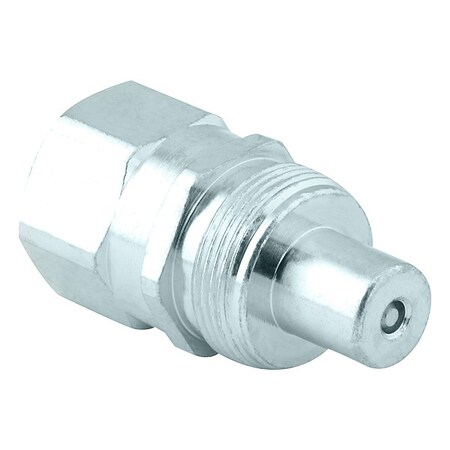Hydraulic Quick Connect Hose Coupling, Steel Body, Thread-to-Connect Lock, 3/8