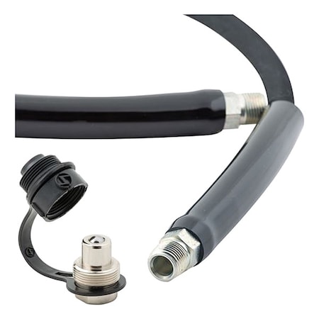 Hydraulic Hose Assembly, Braid, Rubber MPN:CS3838M