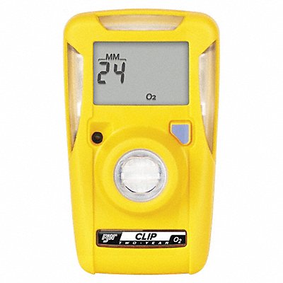 Single Gas Monitor Detects O2 Yellow LCD MPN:BWC2-X