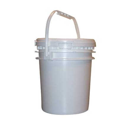 Pail, Screw Top, Round, 2.5 gal, HDPE, White MPN:7J111