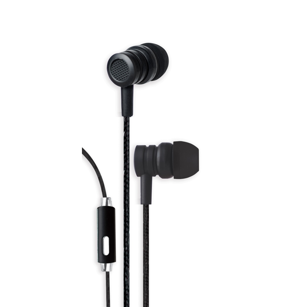 Bytech Wired Earbud Headphones, Black, BYAUEB129BK (Min Order Qty 14) MPN:BYAUEB129BK