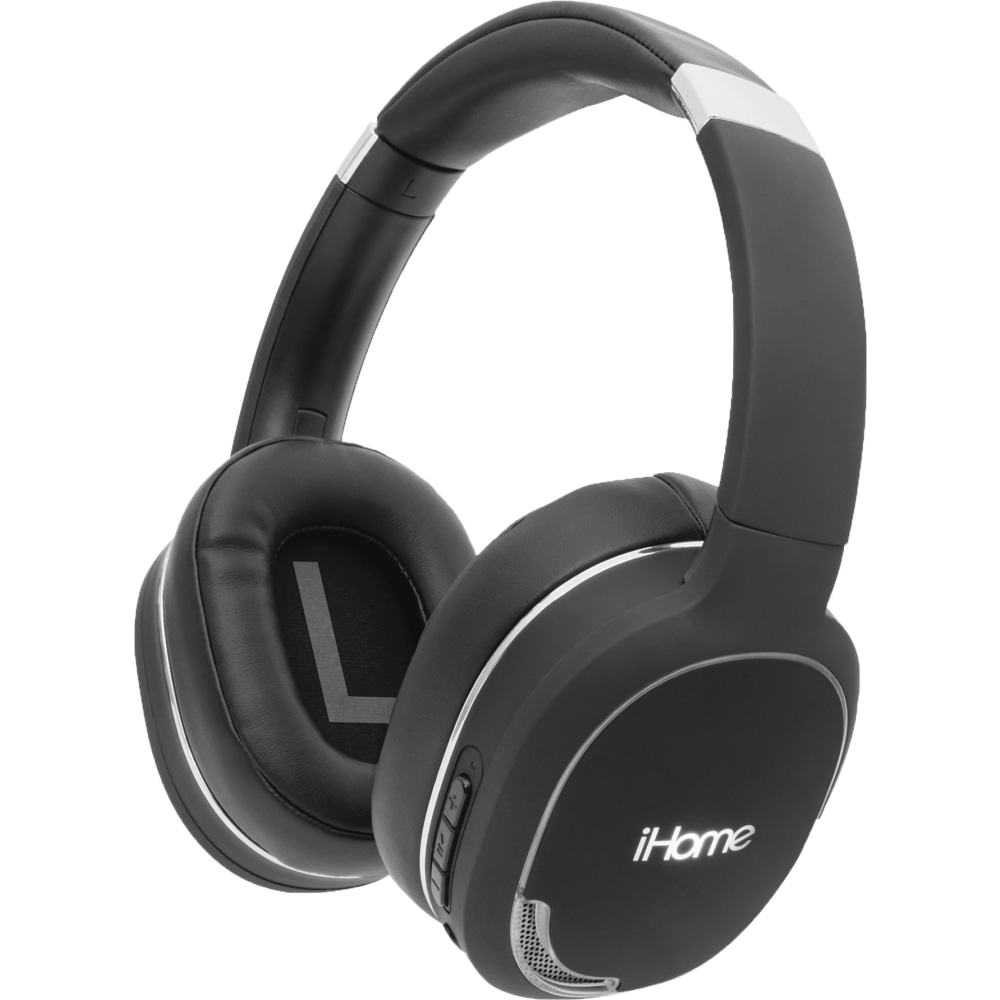 iHome TX-56 True Wireless Bluetooth Over-Ear Headphones, Black MPN:HCAUBO100BK