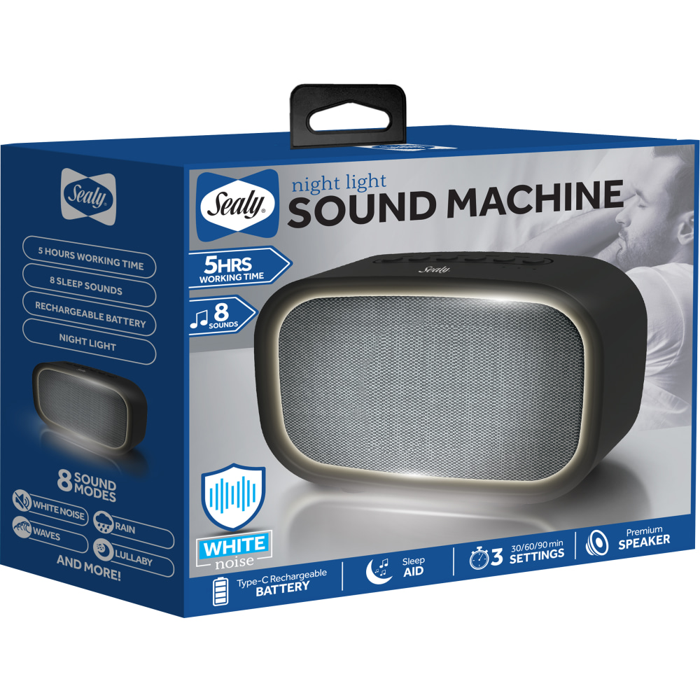 Sealy SL-HW-SN-109-BK Sleep Speaker, Black MPN:SL-HW-SN-109-BK