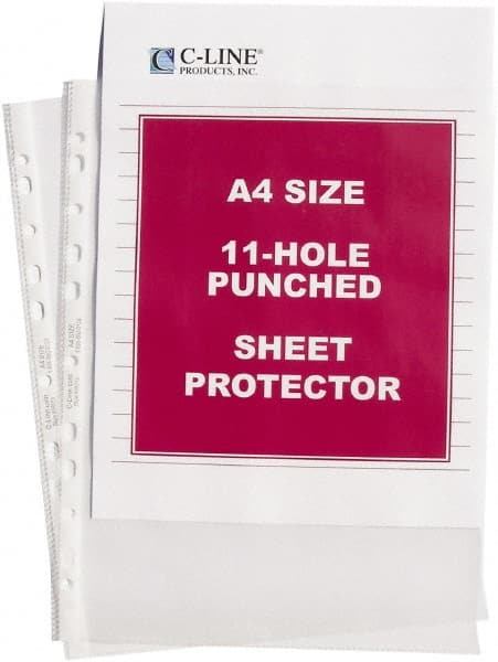 50 Pc Sheet Protector-Ring Binder: Clear MPN:08037 - Pkg Qty 50