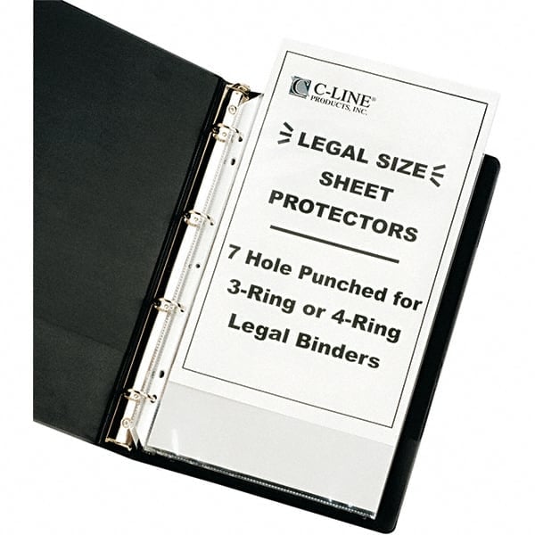 50 Pc Sheet Protector-Ring Binder: Clear MPN:62047 - Pkg Qty 50