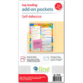 C-Line Products® Add-On Filing Pocket Clear 8-3/4