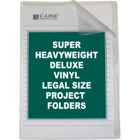 C-Line Products Deluxe Non-Glare Vinyl Project Folders Legal Size 14 x 8 1/2 50/BX 62139