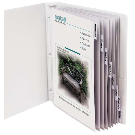 Sheet Protector Set, 8 Tab, Clear, PK8 MPN:05587