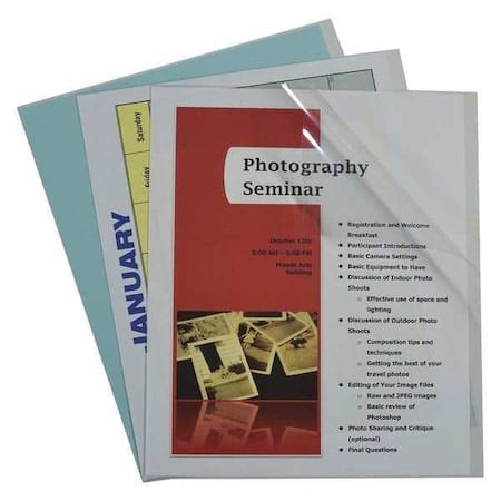 Report Cover, Vinyl, Clear, PK100 MPN:31357