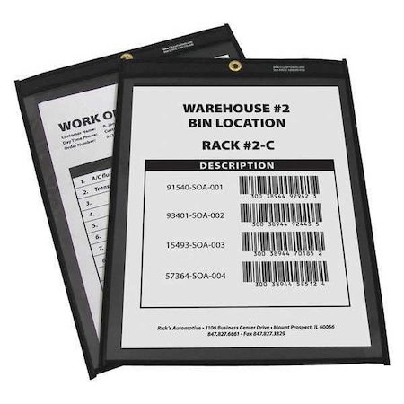 Shop Ticket Holders, 1 Side, 9 x 12