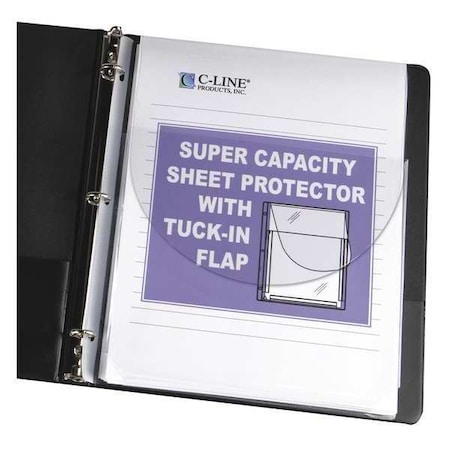 Sheet Protector, Flap, Clear, PK10 MPN:61027