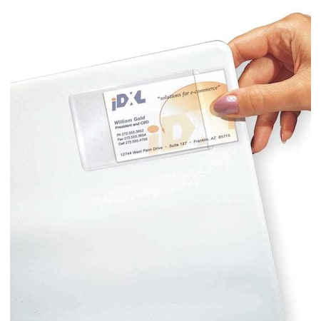 Business Card Holder, Clear, 2 1/4
