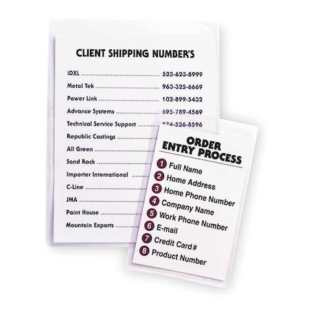 Self Adhesive Holder, 9x12, PK50 MPN:70912