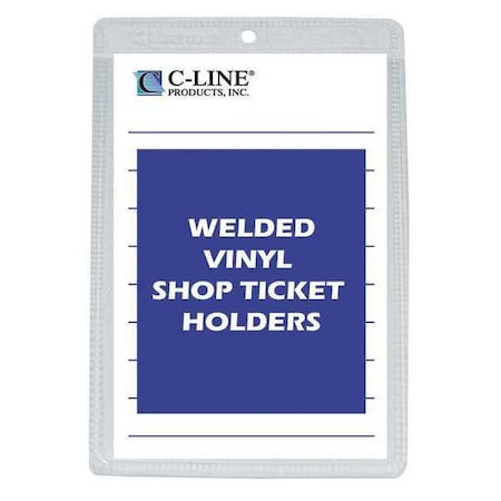 Shop Ticket Holder, Vinyl, 5x8, PK50 MPN:80058