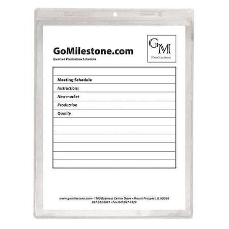 Shop Ticket Holder, Vinyl, 9x12, PK50 MPN:80912