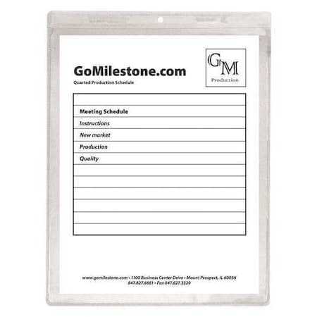 Shop Ticket Holder, Clear, 9 x 12