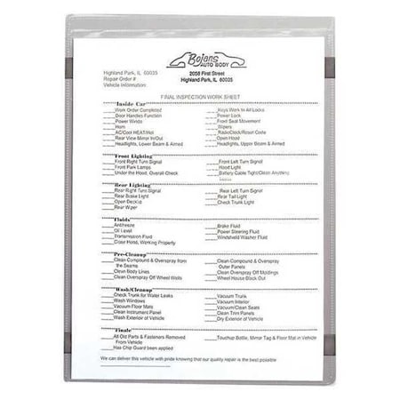 Shop Ticket Holder, Magnetic, 8.5x11