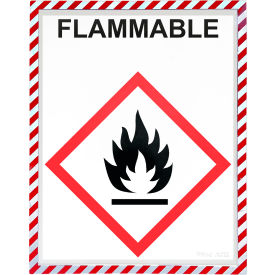 C-Line® Magnetic Safety Striped Document Frame Assorted 9
