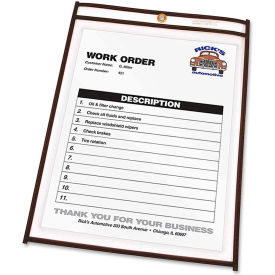 C-Line Products Shop Ticket Holders Stitched Both Sides Clear 8 1/2 x 11 25/BX 46911