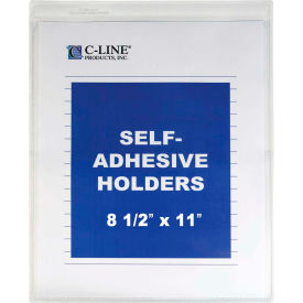 C-Line Products Self-Adhesive Shop Ticket Holder 8 1/2 x 11 50/BX 70911