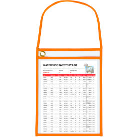 C-Line Products® Neon Shop Ticket Holders with Hanging Strap Orange 9