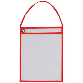 C-Line Products® Shop Ticket Holder with Strap Red 10-11/16