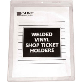 C-Line Products Vinyl Shop Ticket Holder Both Sides Clear 9 x 12 50/BX 80912