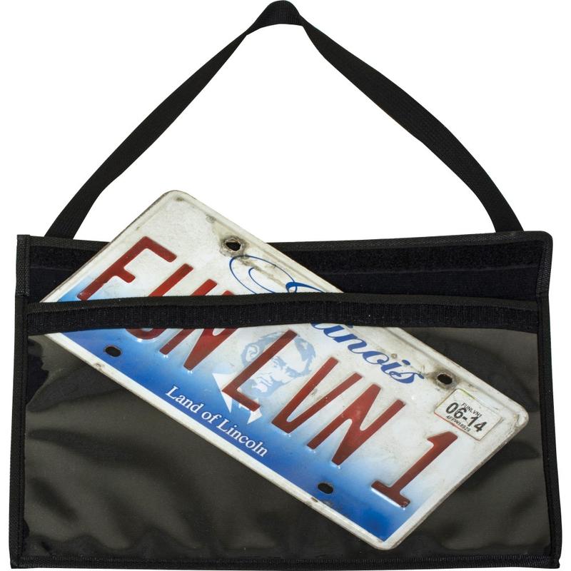C-Line License Plate Holder - Support 13in x 8.50in Media - 9.3in x 14in - Vinyl - 1 Each - Clear, Black, Black (Min Order Qty 6) MPN:41902