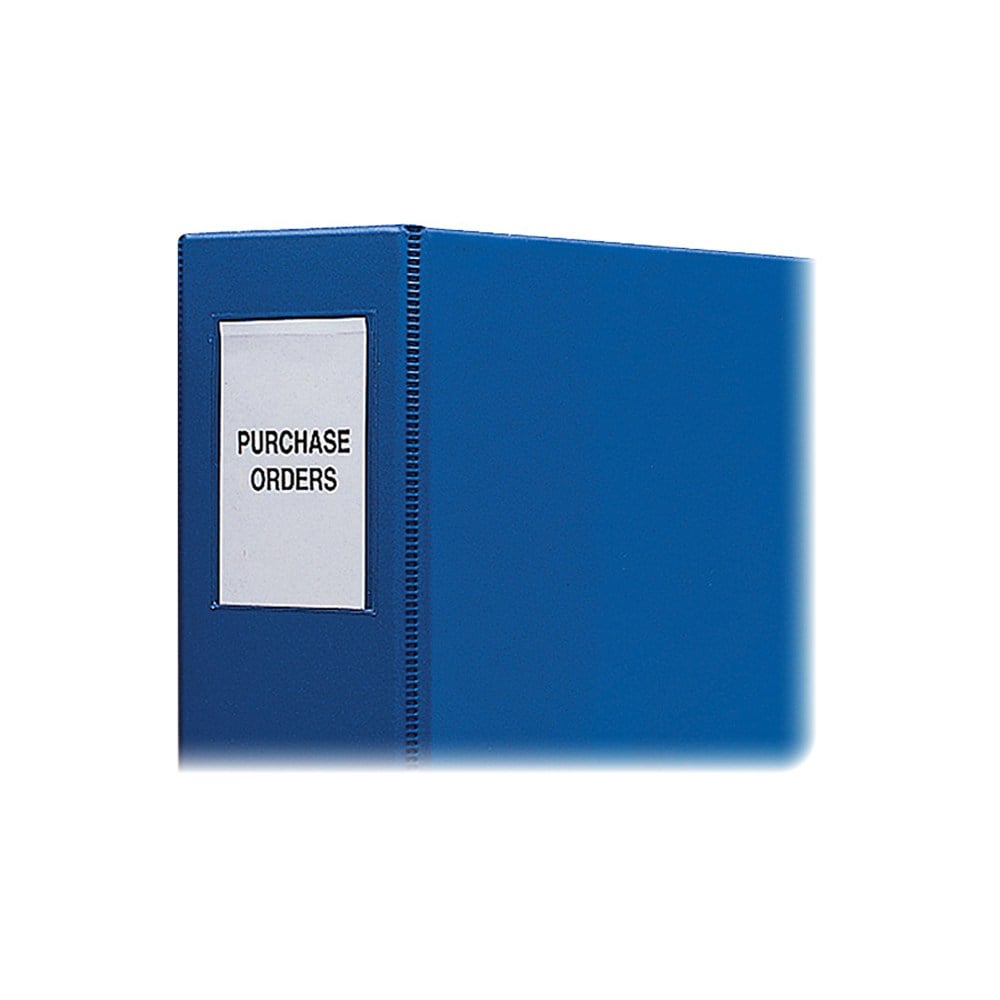 C-Line Self-Adhesive Binder Label Holders, For 2in-3in Binders, CLI70025, Clear, Pack Of 12 MPN:70025